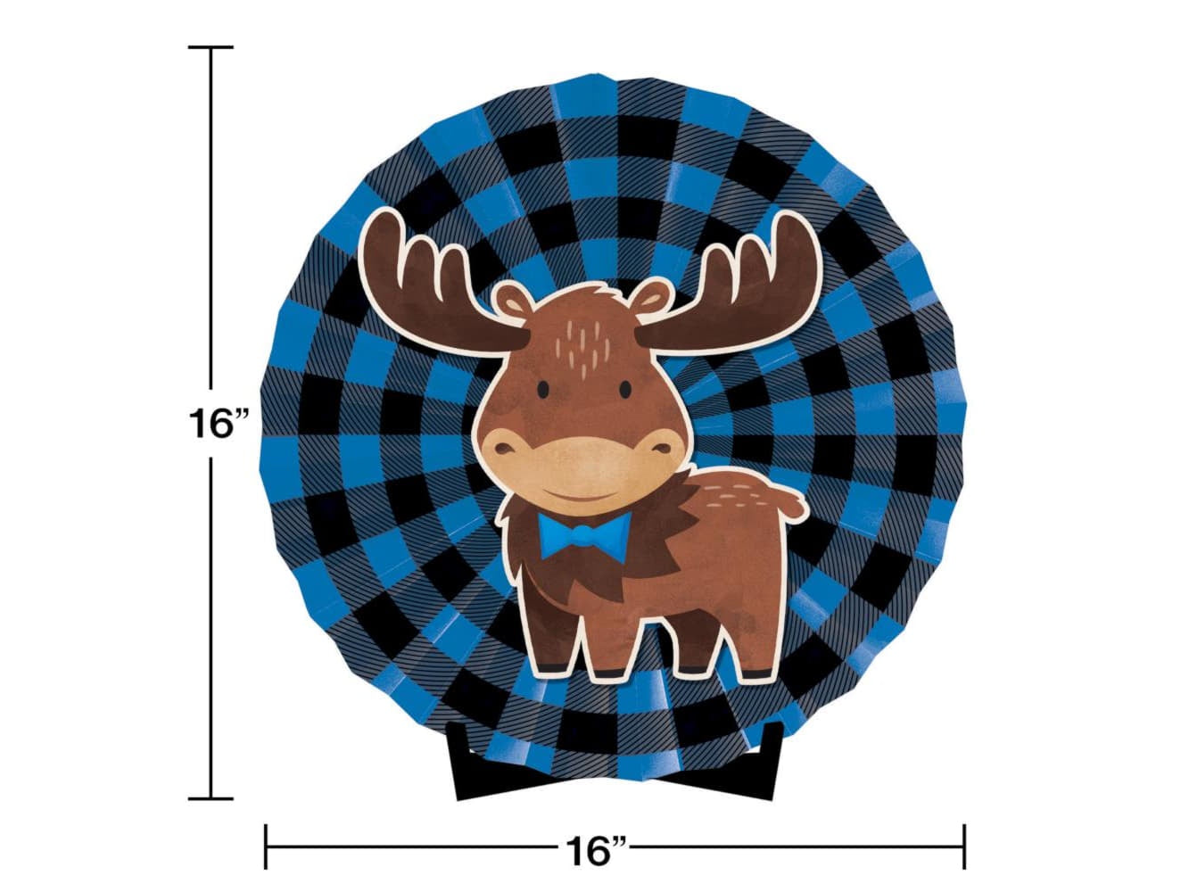 Moose Buffalo Plaid Centerpiece