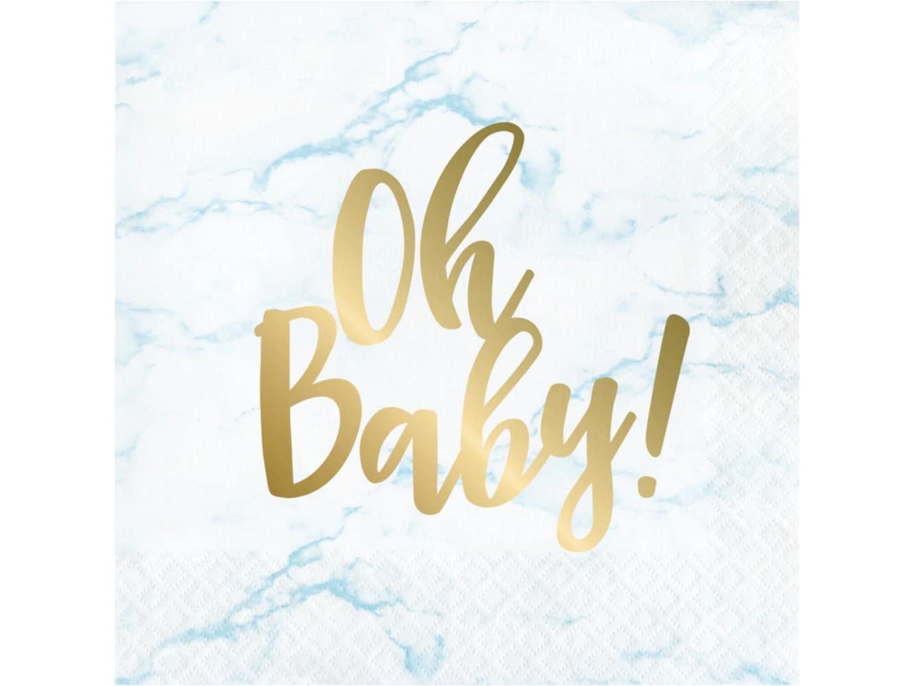 Baby Blue Marble Lunch Napkin