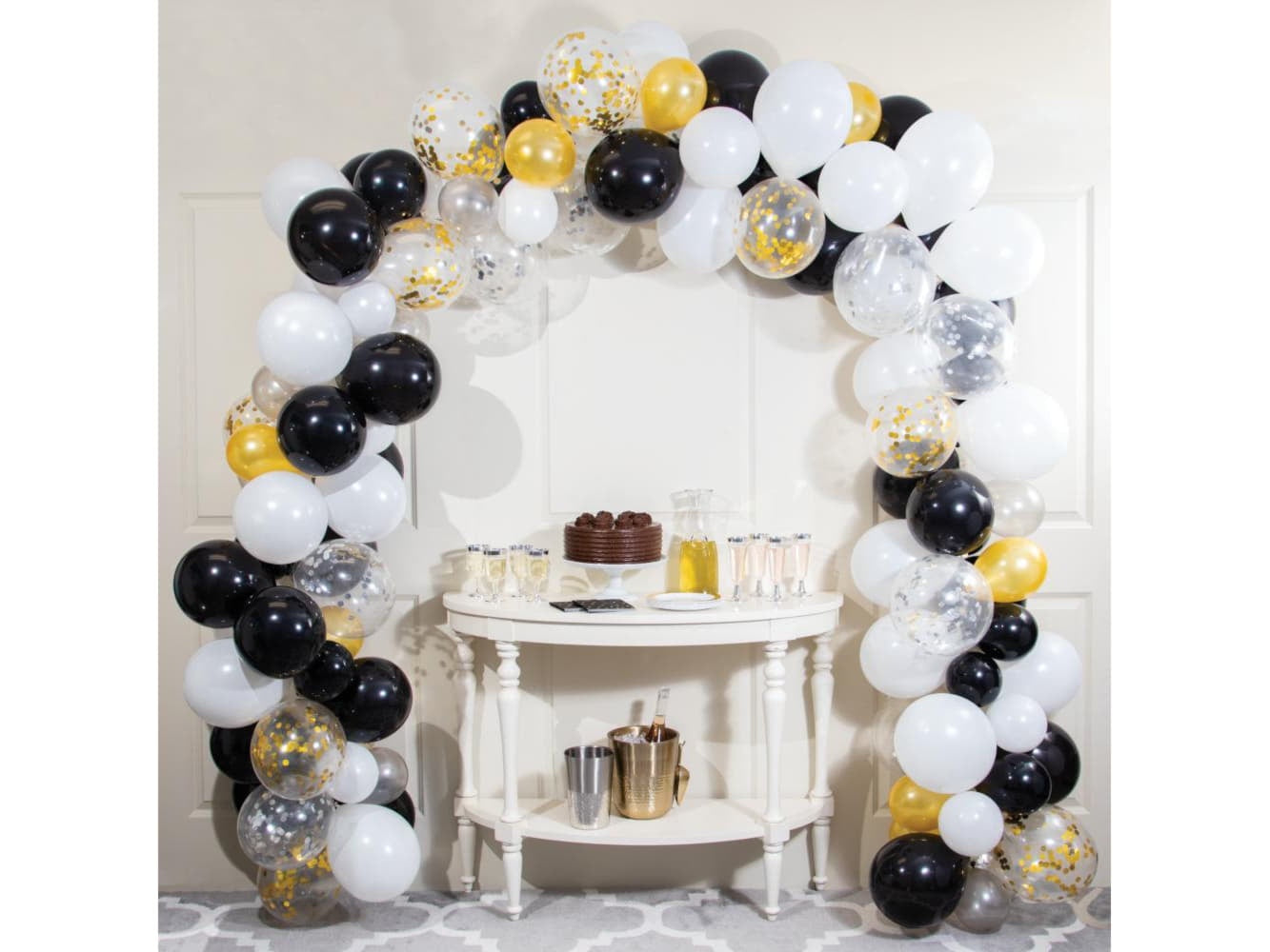 Balloon Garland Kit-Black & White