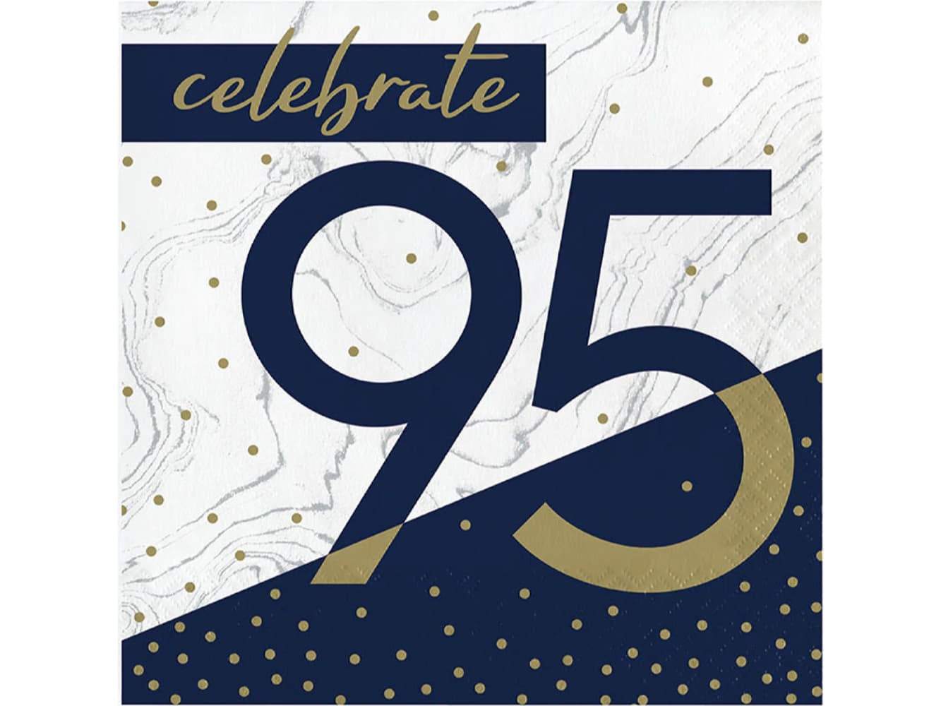 Navy & Gold Milestone Lunch Napkins-#95