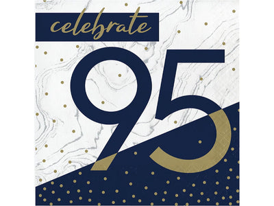 Navy & Gold Milestone Lunch Napkins-#95