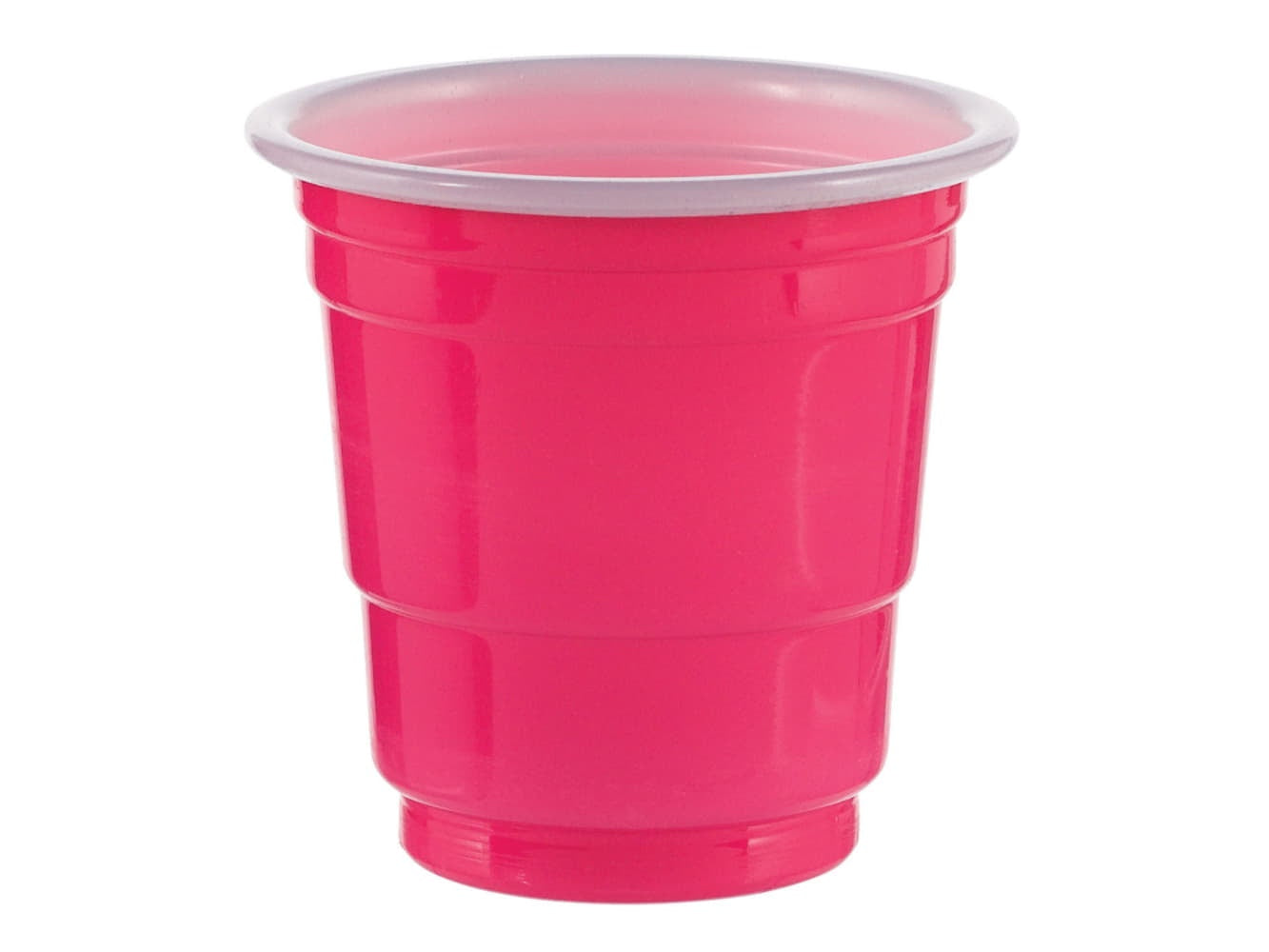 2Oz Plastic Shot Glasses-Bright Pink, 30/Pk