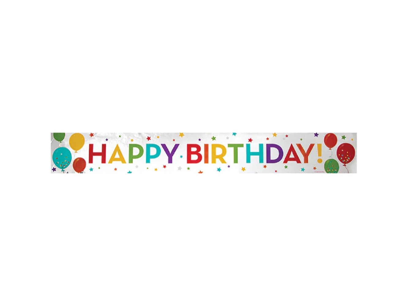 Happy Birthday Foil Banner