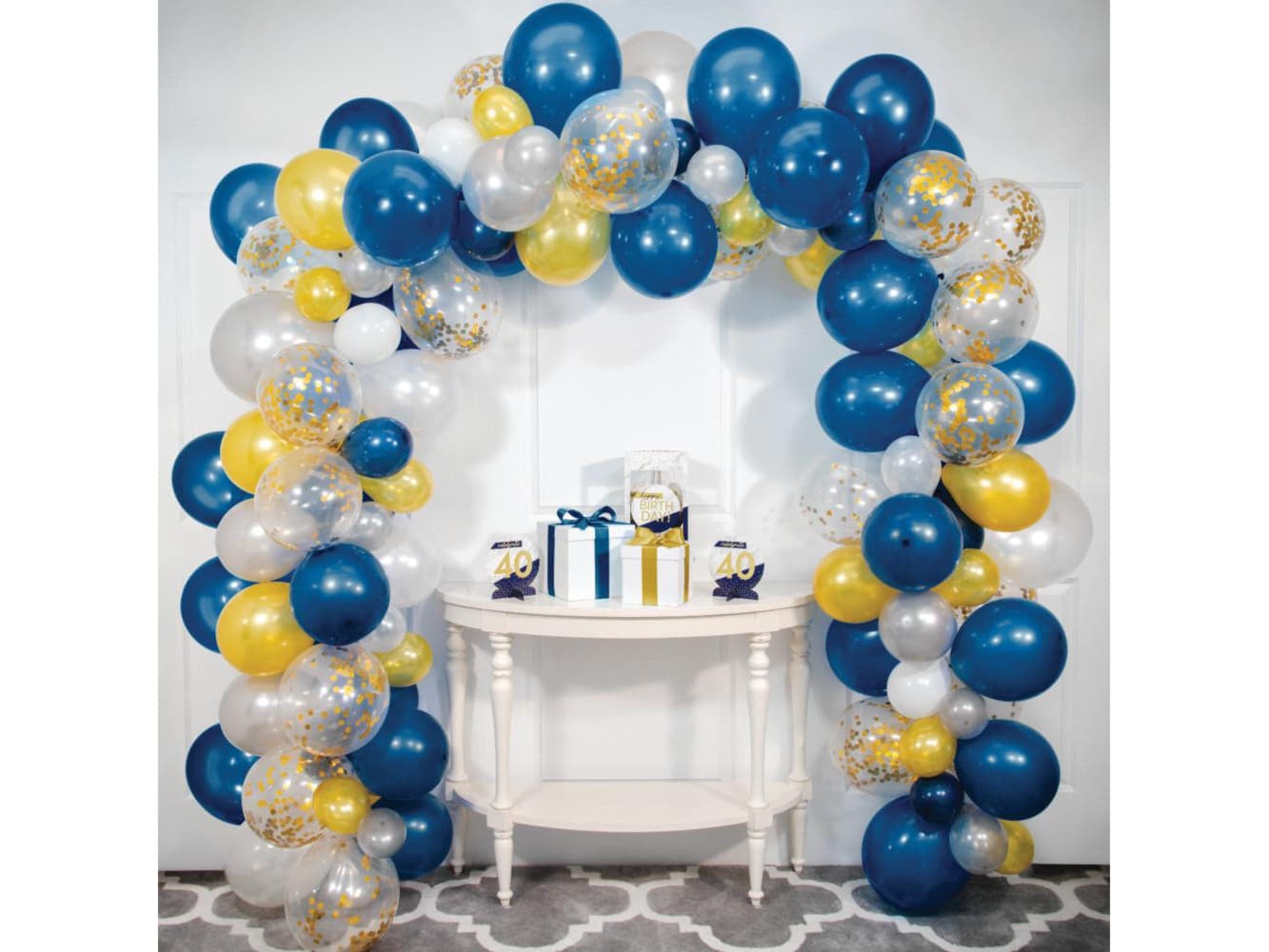 Navy & Gold Balloon Garland Kit