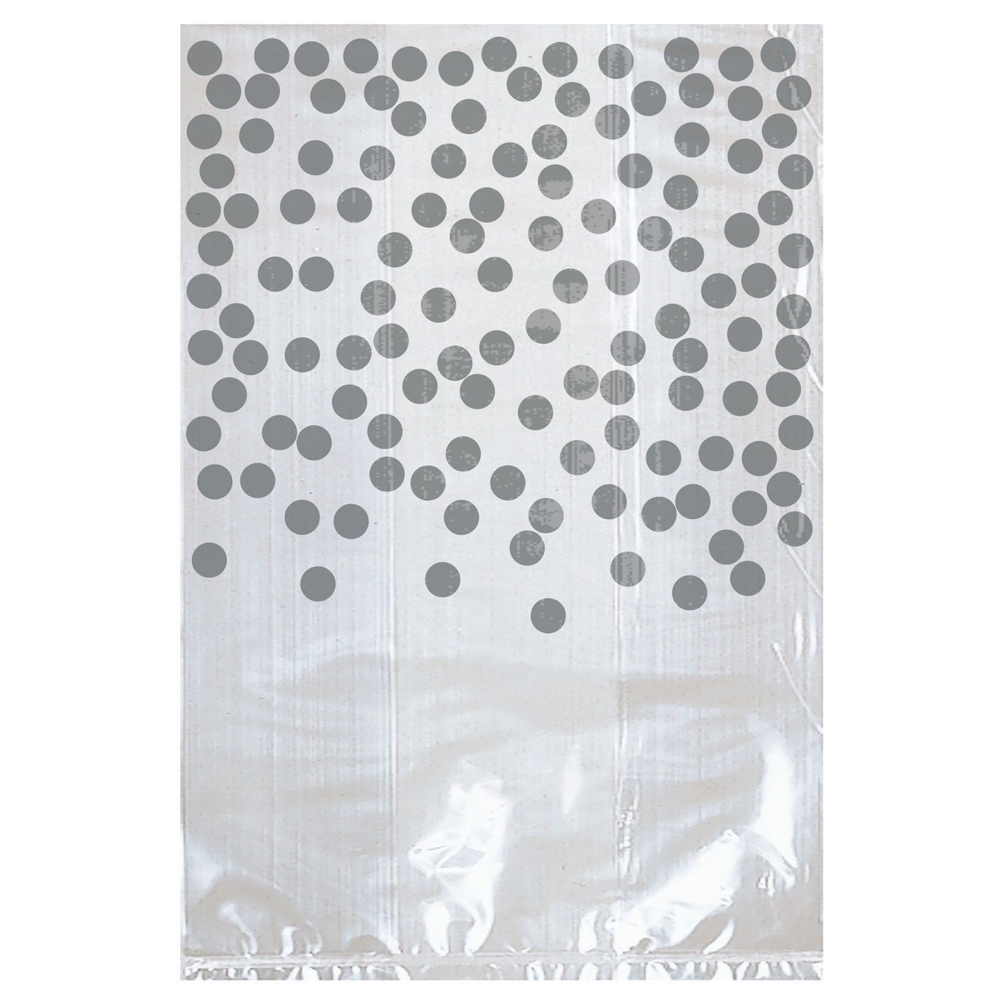 Silver Dot Clear Cello Bags - 25Pcs