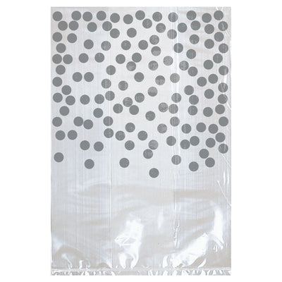 Silver Dot Clear Cello Bags - 25Pcs