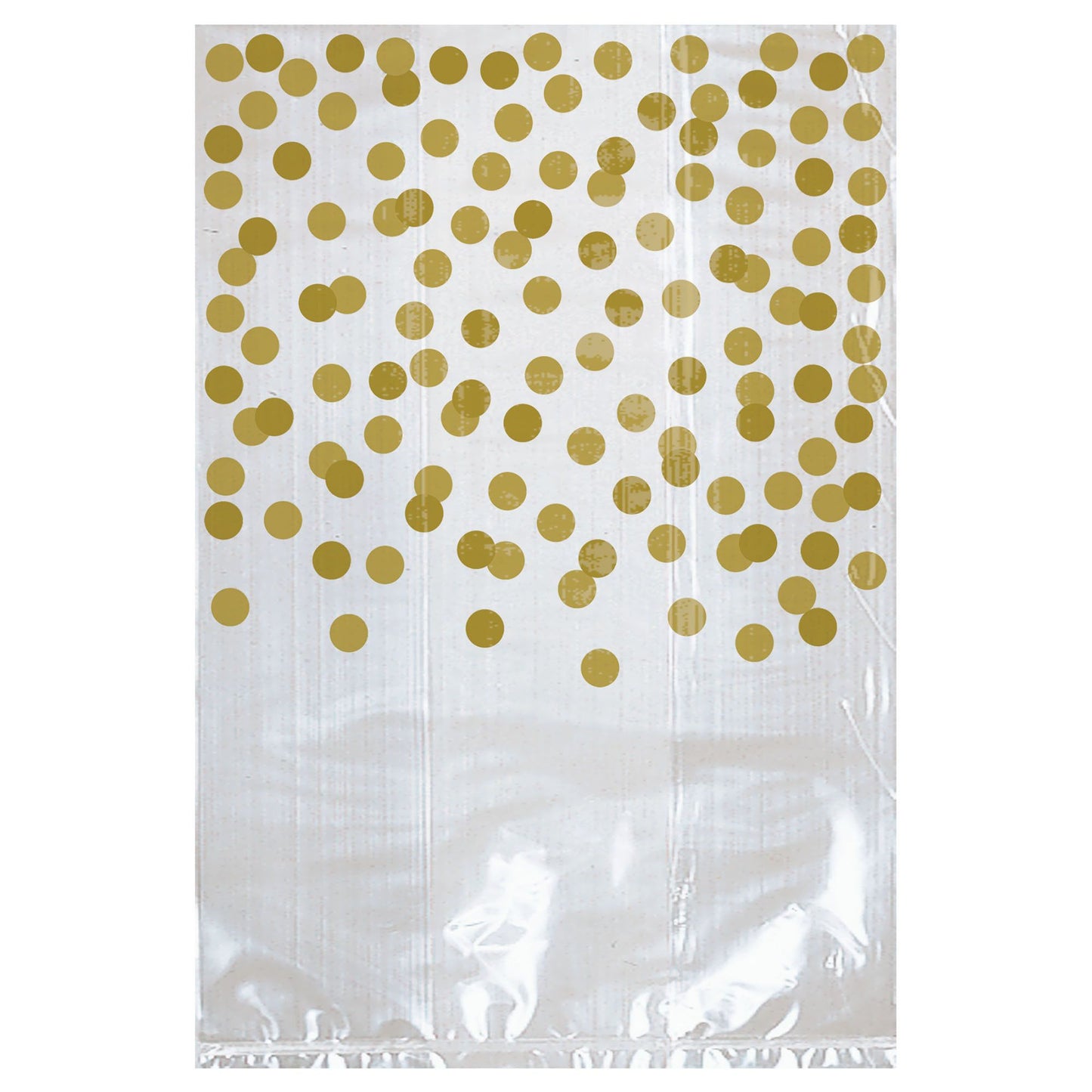 Gold Cello Bag W/Dots