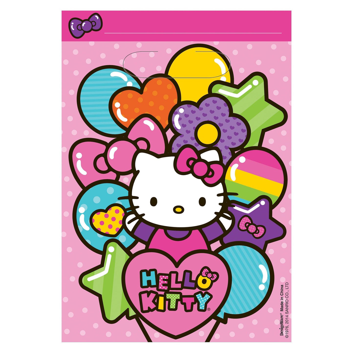 Fld Loot Bag Hello Kitty Rainbow/Disc