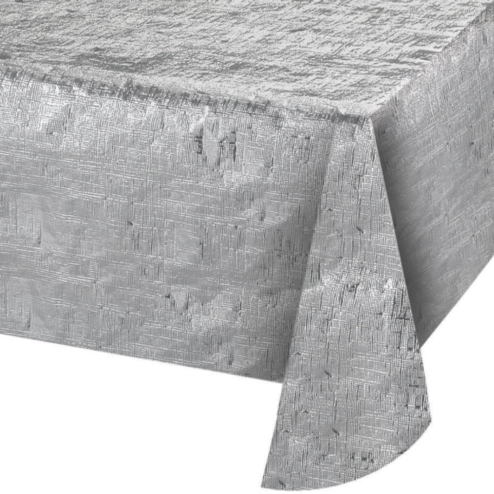 Metallic Silver Tablecover