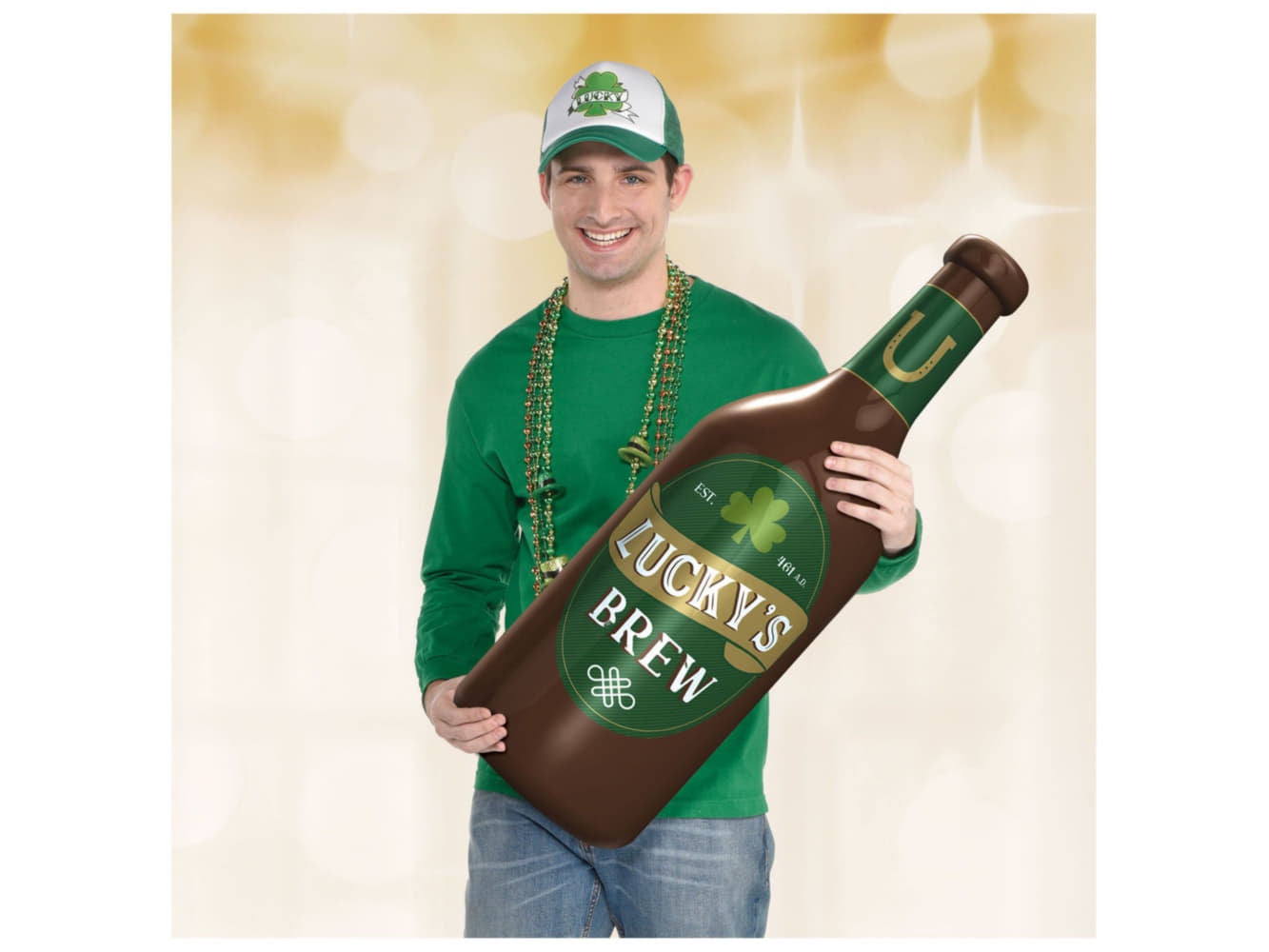 Inflatable Beer Bottle, 11 1/2" X 36"