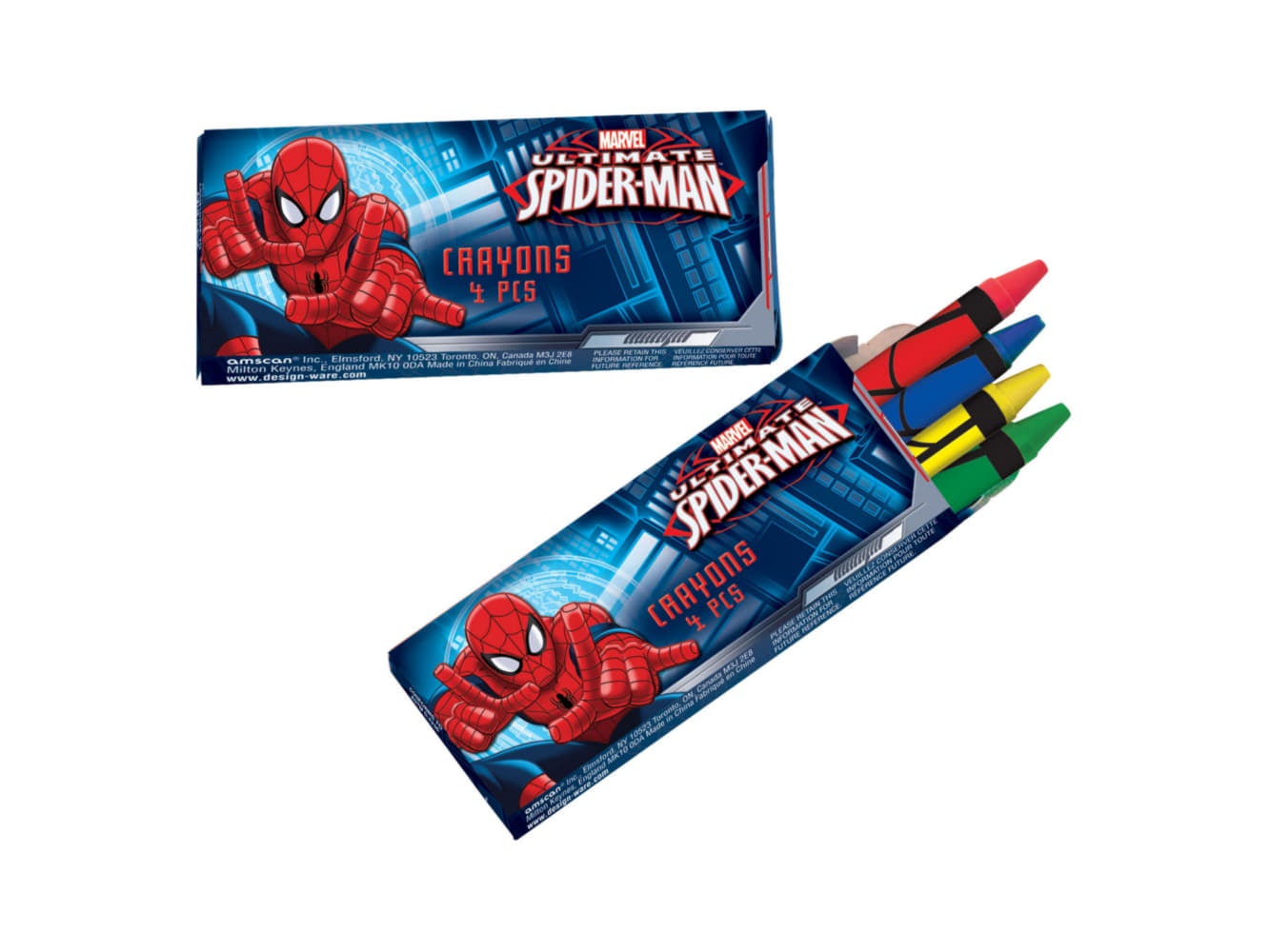 Spider-Man Crayon Favor