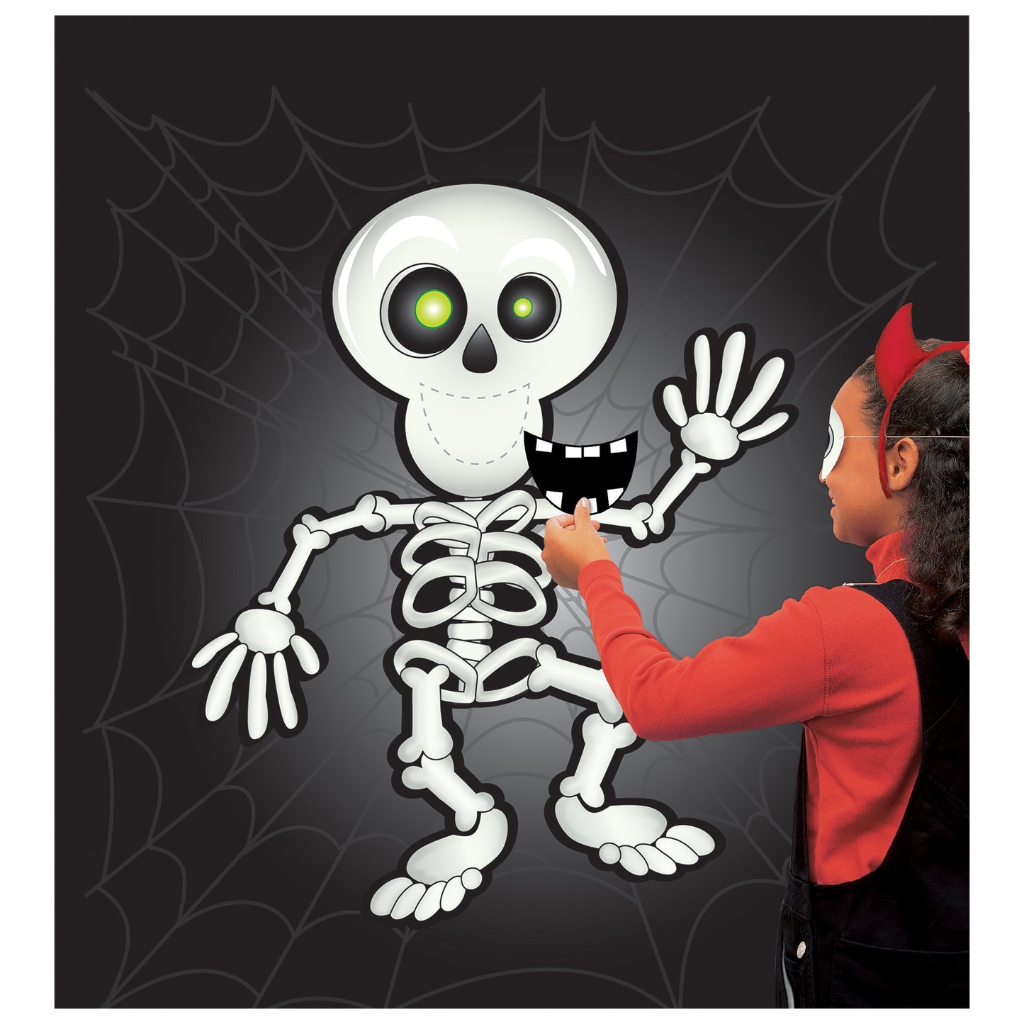 Pin The Smile On The Skeleton Game