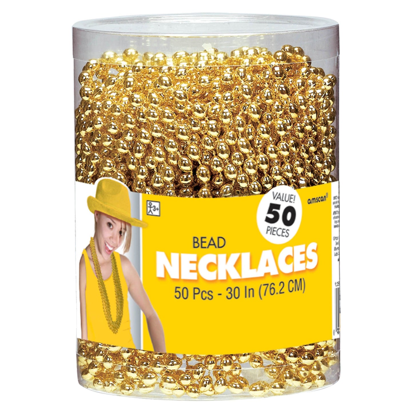 Gold Bead Necklaces, 50Ct