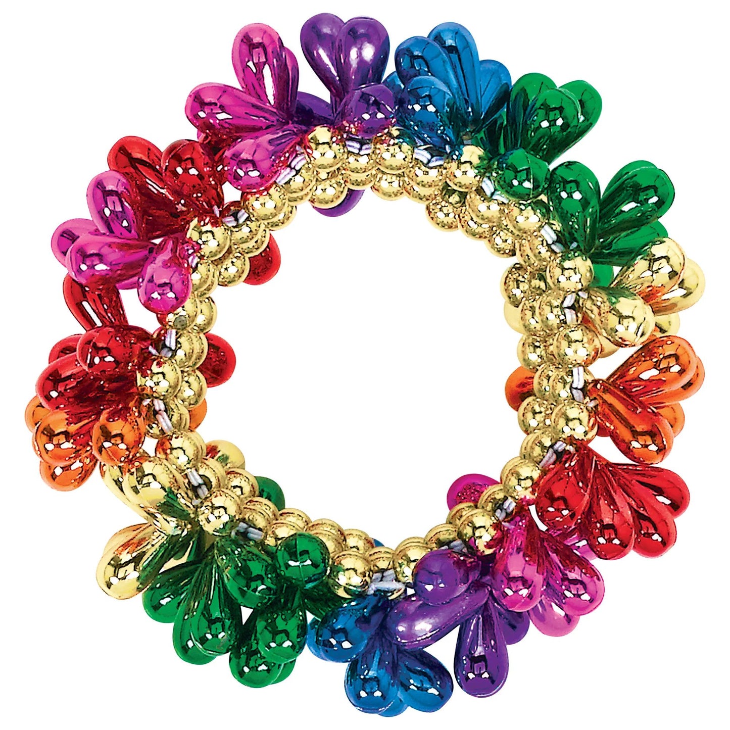 Rainbow Drop Bead Bracelet