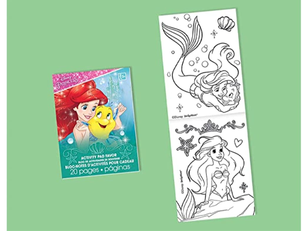 Disney Ariel Activity Pad Favor