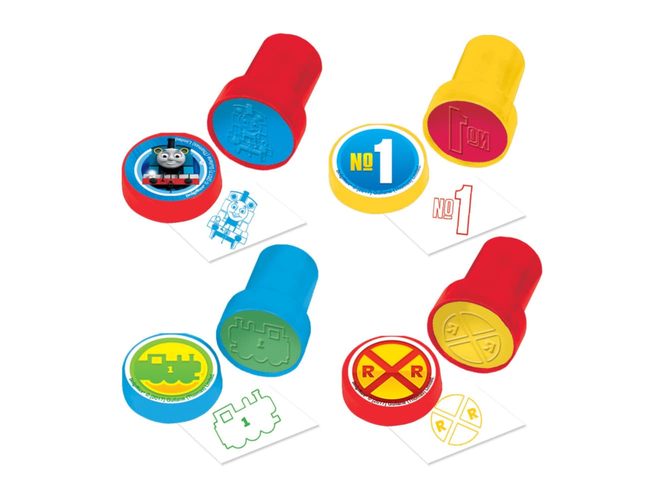 Thomas All Aboard Stamper Favor, 1 3/8" X 1"