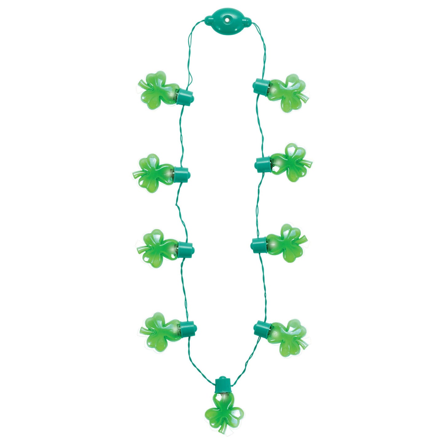 St. Patrick'S Day Jumbo Shamrock Light - Up Necklace