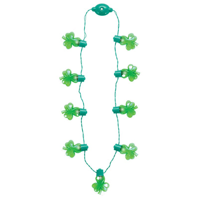 St. Patrick'S Day Jumbo Shamrock Light - Up Necklace