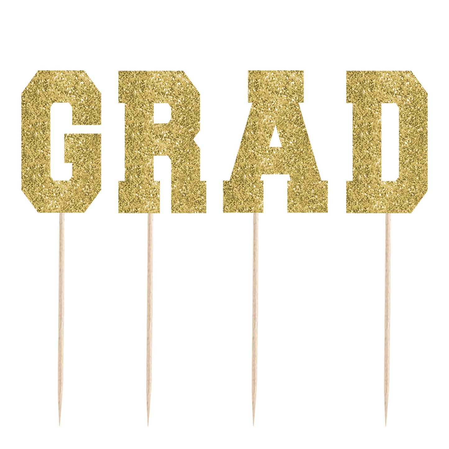 Grad Glitter Cake Picks