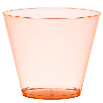 9 Oz. Old - Fashioned Tumblers,Orange,20/Bag/Disc