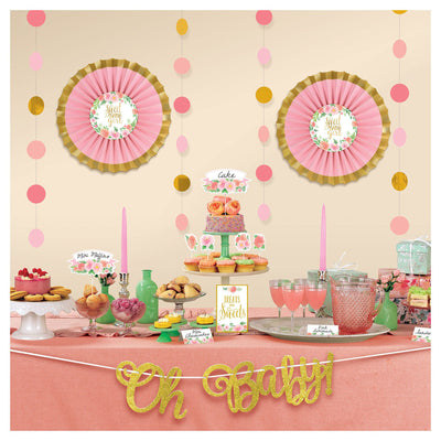 Floral Baby Treat Table Decorating Kit