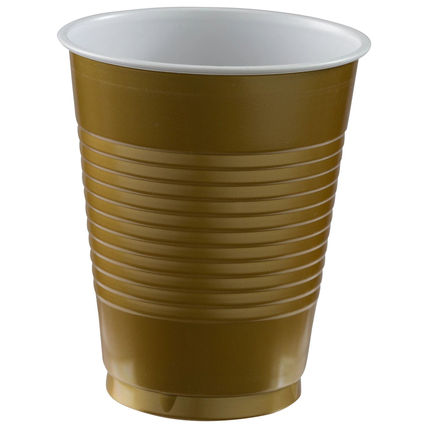 18Oz Plastic Cups-Gold Sparkle