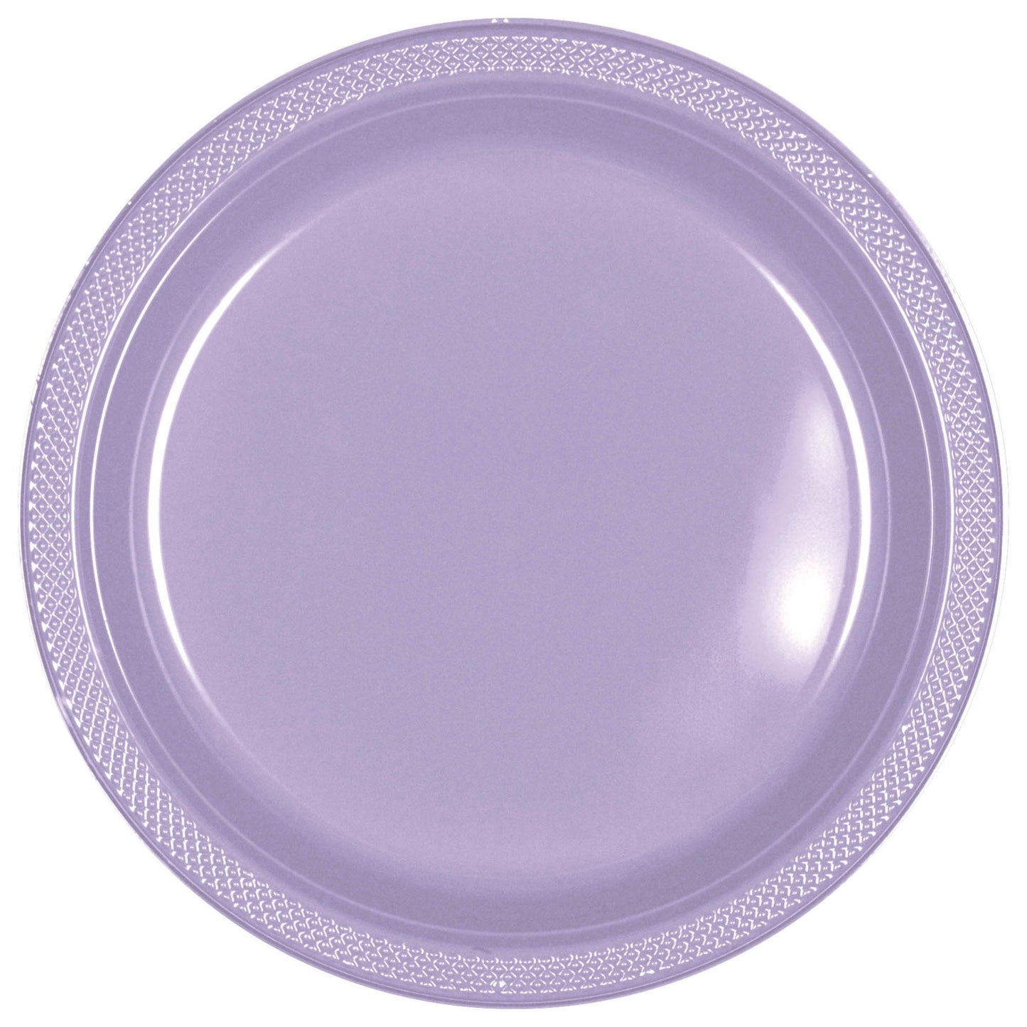 7In Plastic Plates-Lavender