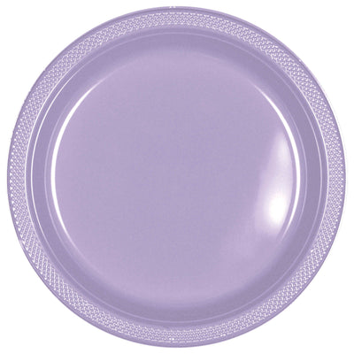 7In Plastic Plates-Lavender