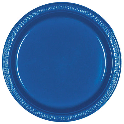 7" Plastic Plates – Royal Blue
