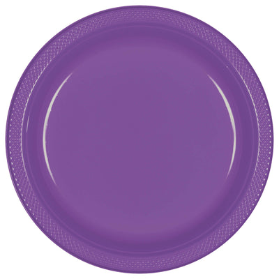 7In Plastic Plates - Purple