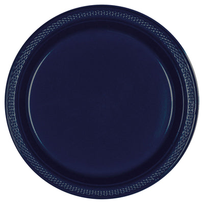 7In Platic Plates - True Navy