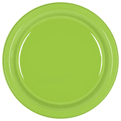 7In Plastic Plates-Kiwi