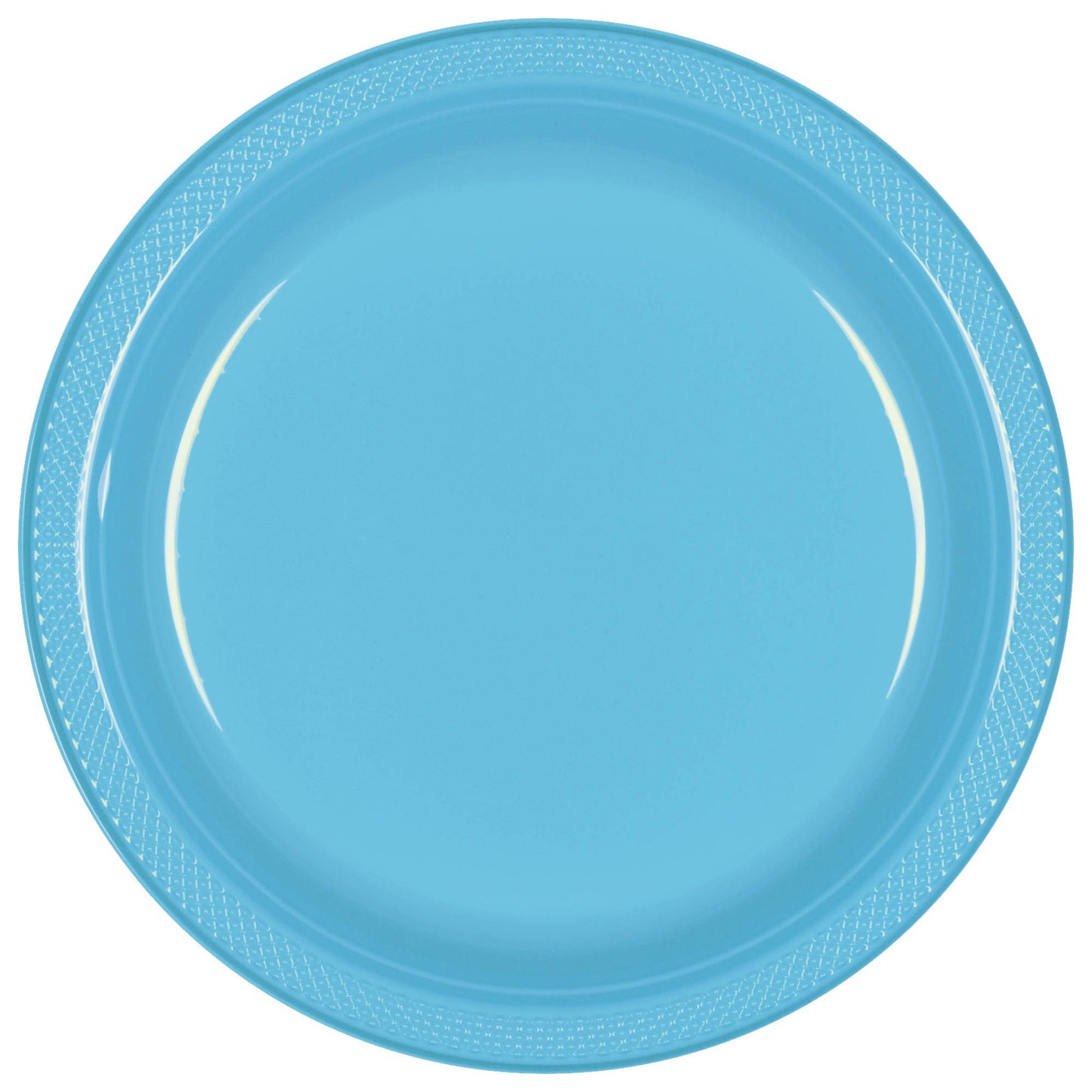 7-Inch Plastic Plates – Caribbean Blue