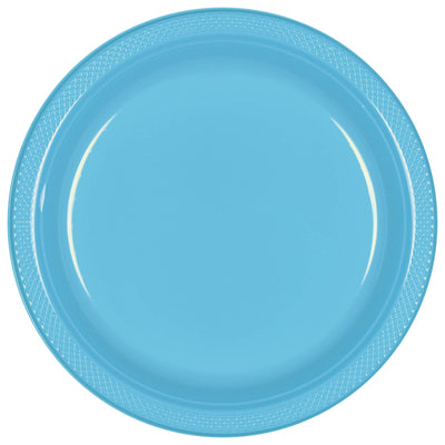 7-Inch Plastic Plates – Caribbean Blue