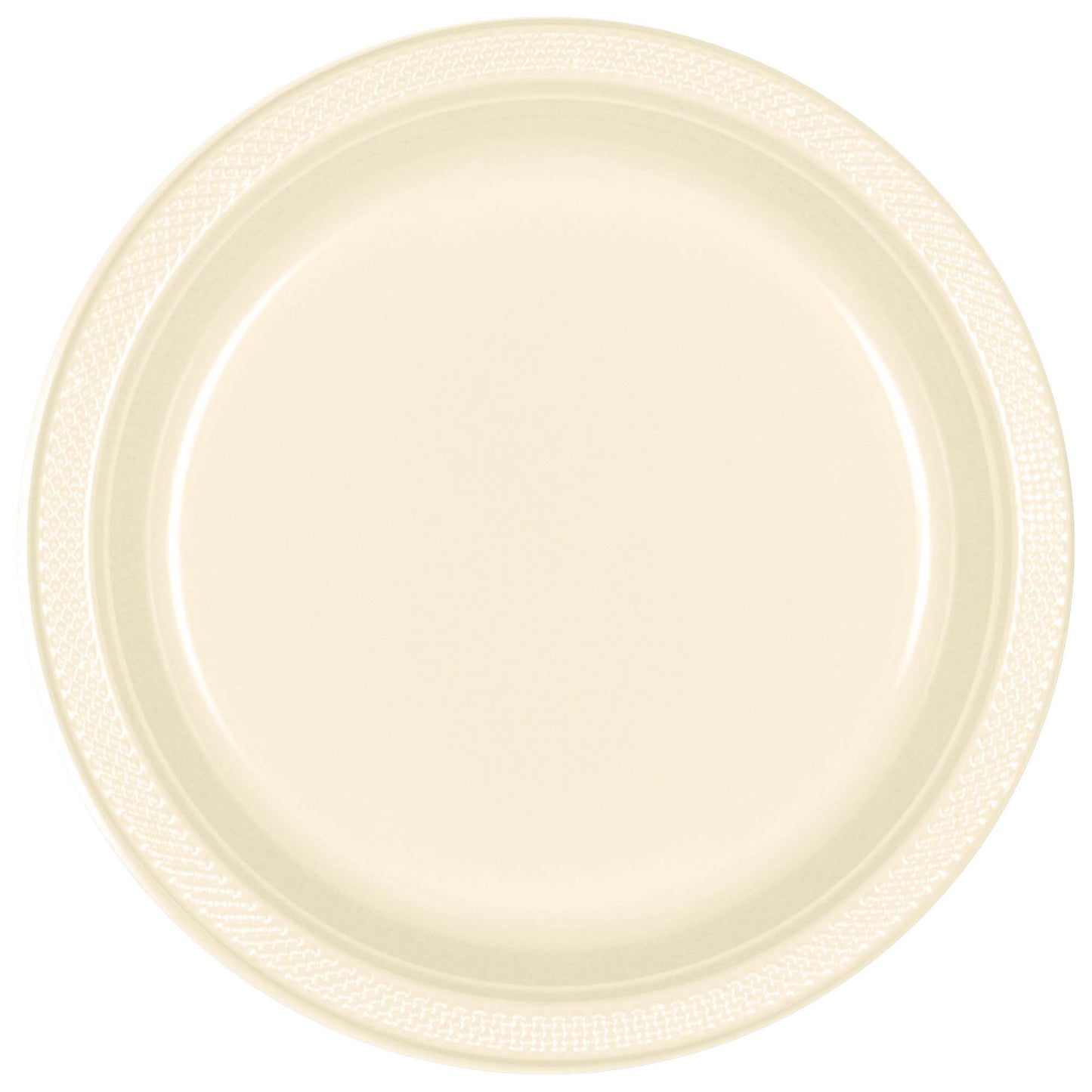 Plastic Plates 7In - French Vanilla