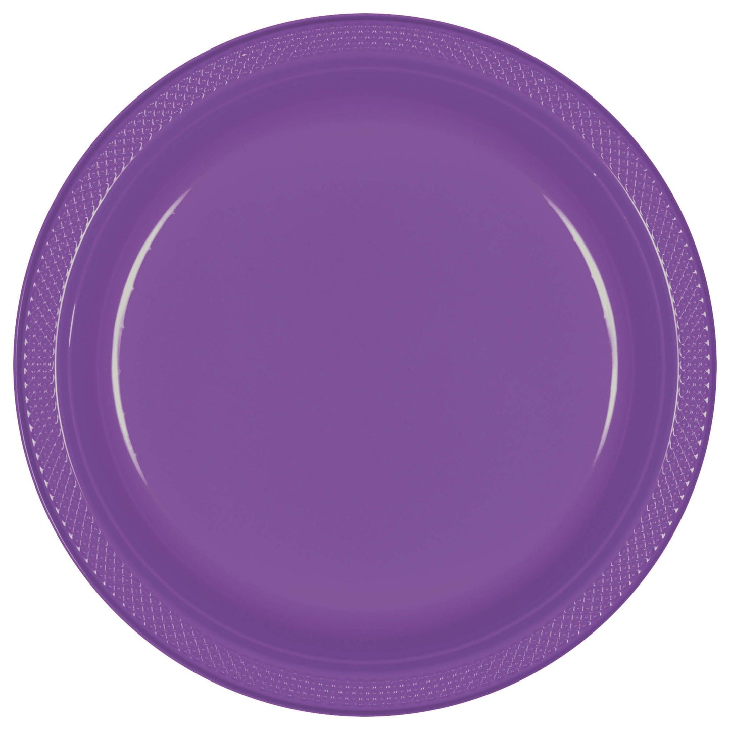 10In Plastic Plate - Purple