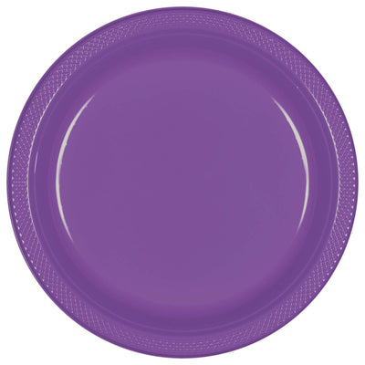 10In Plastic Plate - Purple