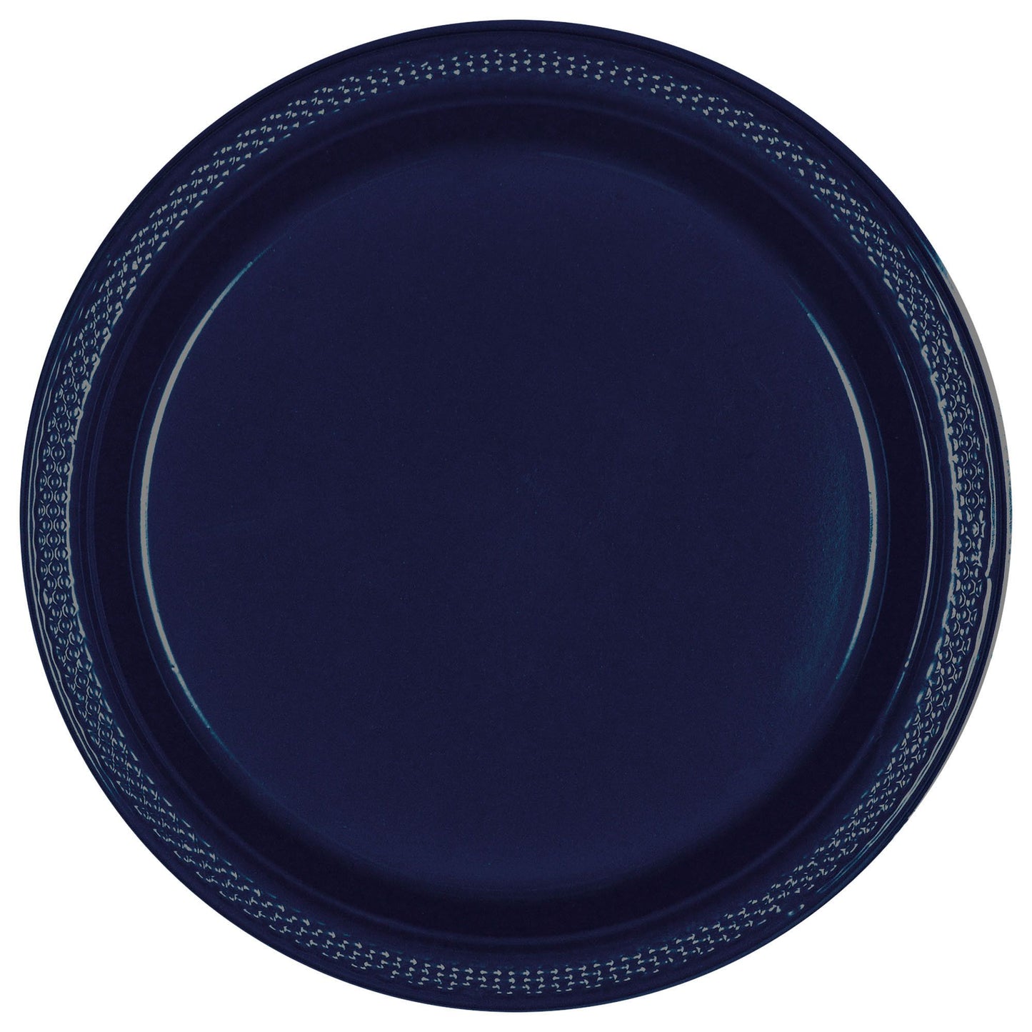 10In Plastic Plates - True Navy