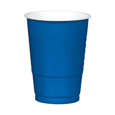16 Oz Plastic Cups - Bright Royal Blue