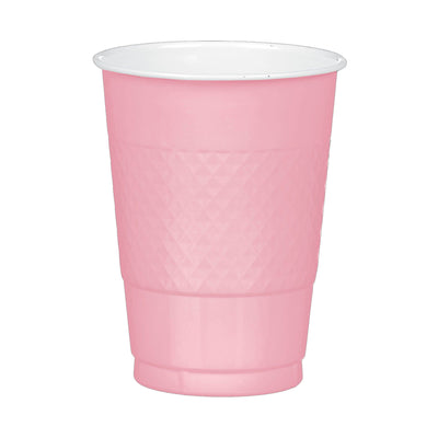 16 Oz Plastic Cups - New Pink