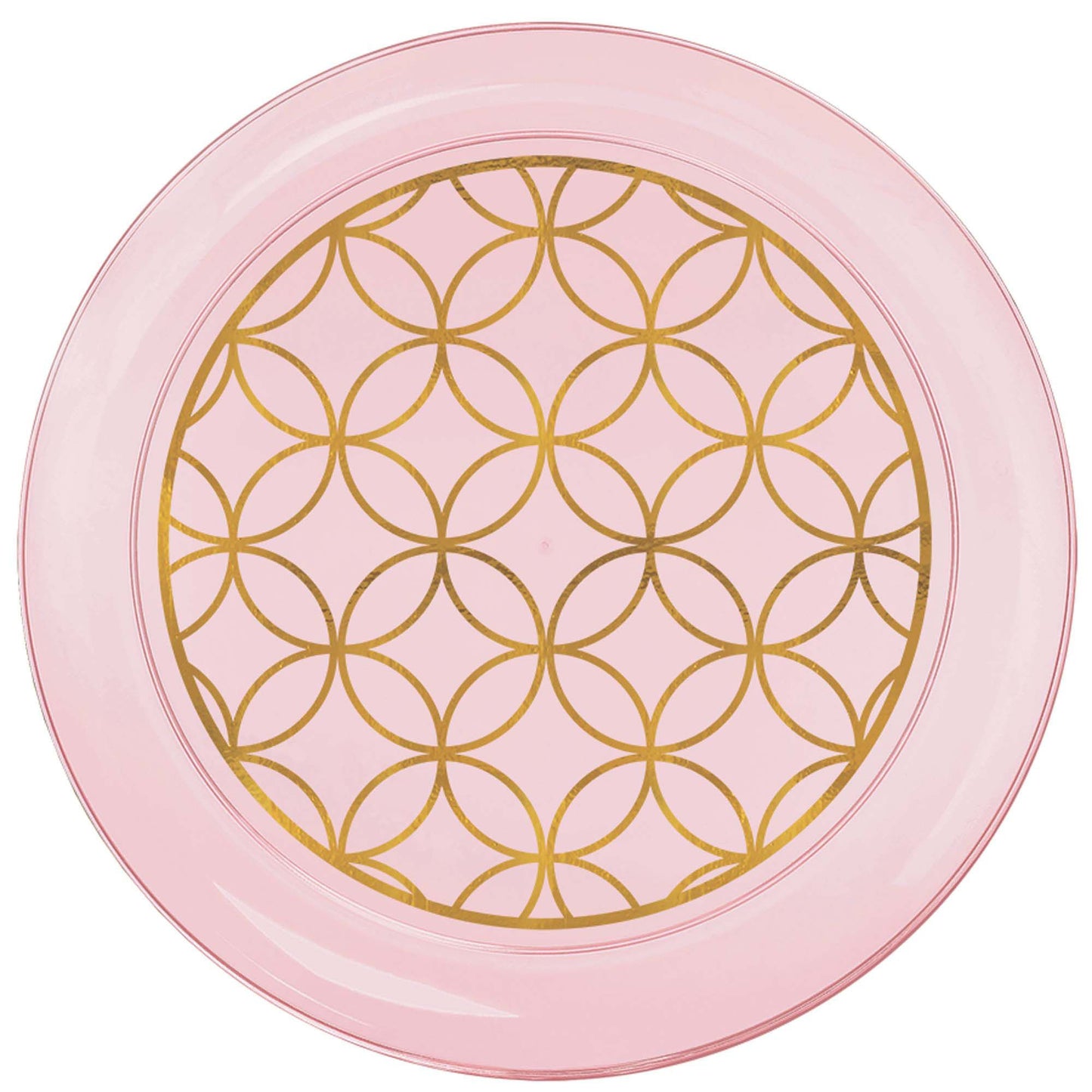 New Pink Bpp 6In Printed Plastic Plate/Disc