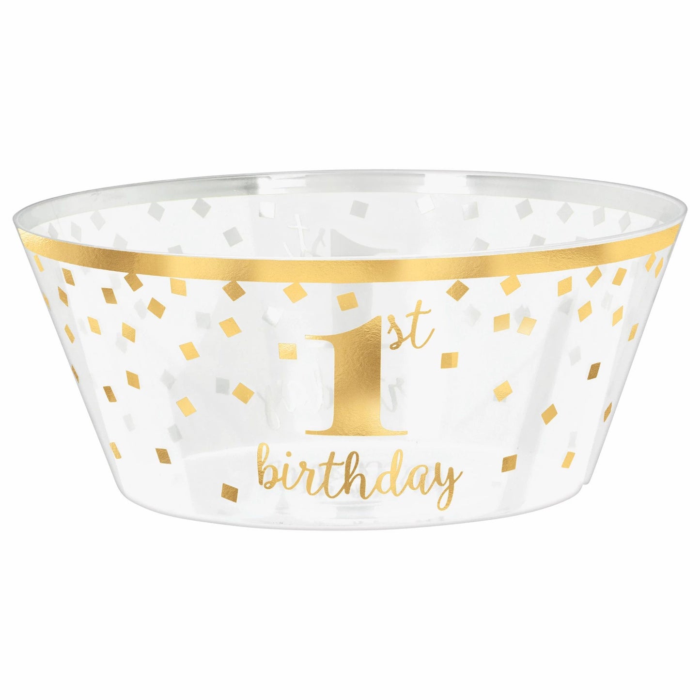 1St Birthday Large Plastic Serving Bowl