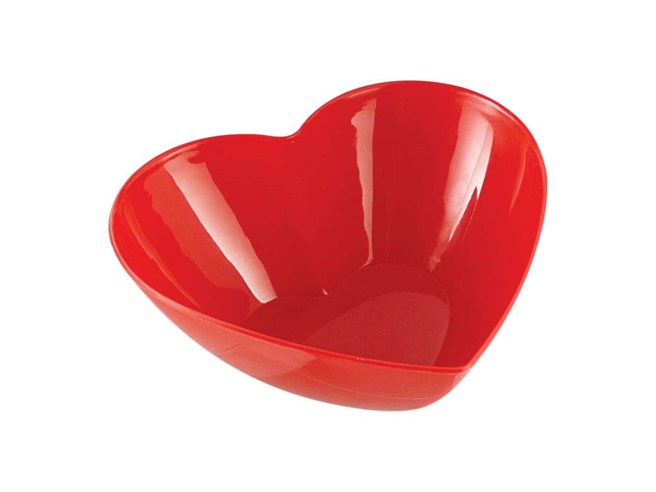 Heart Shaped Plastic Bowl, 42Oz
