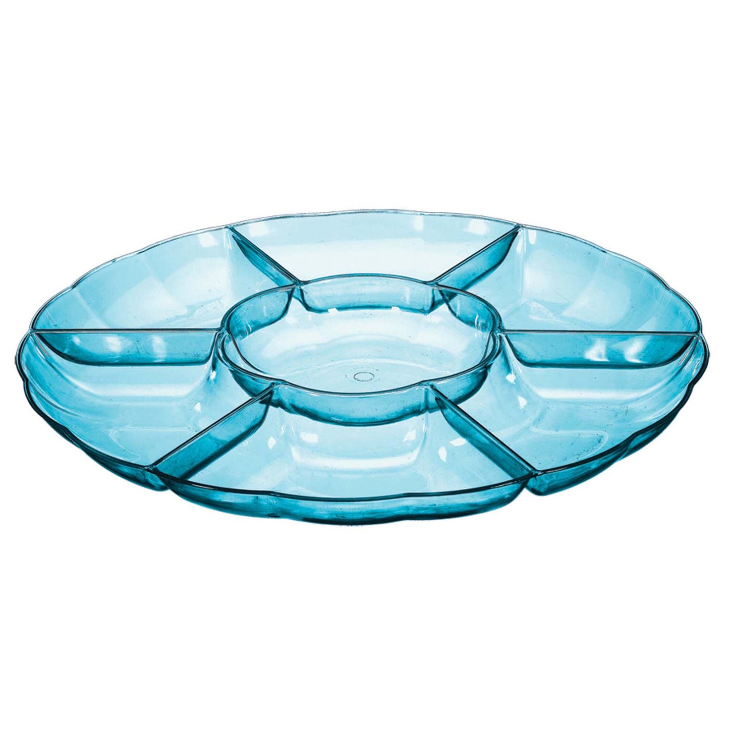 Blue 16 In Chip &amp; Dip Tray