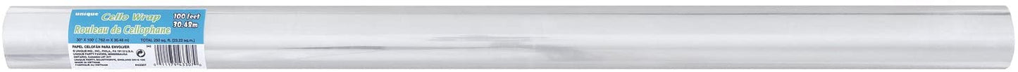 Clear Cello Roll Wrap-30In X100Ft