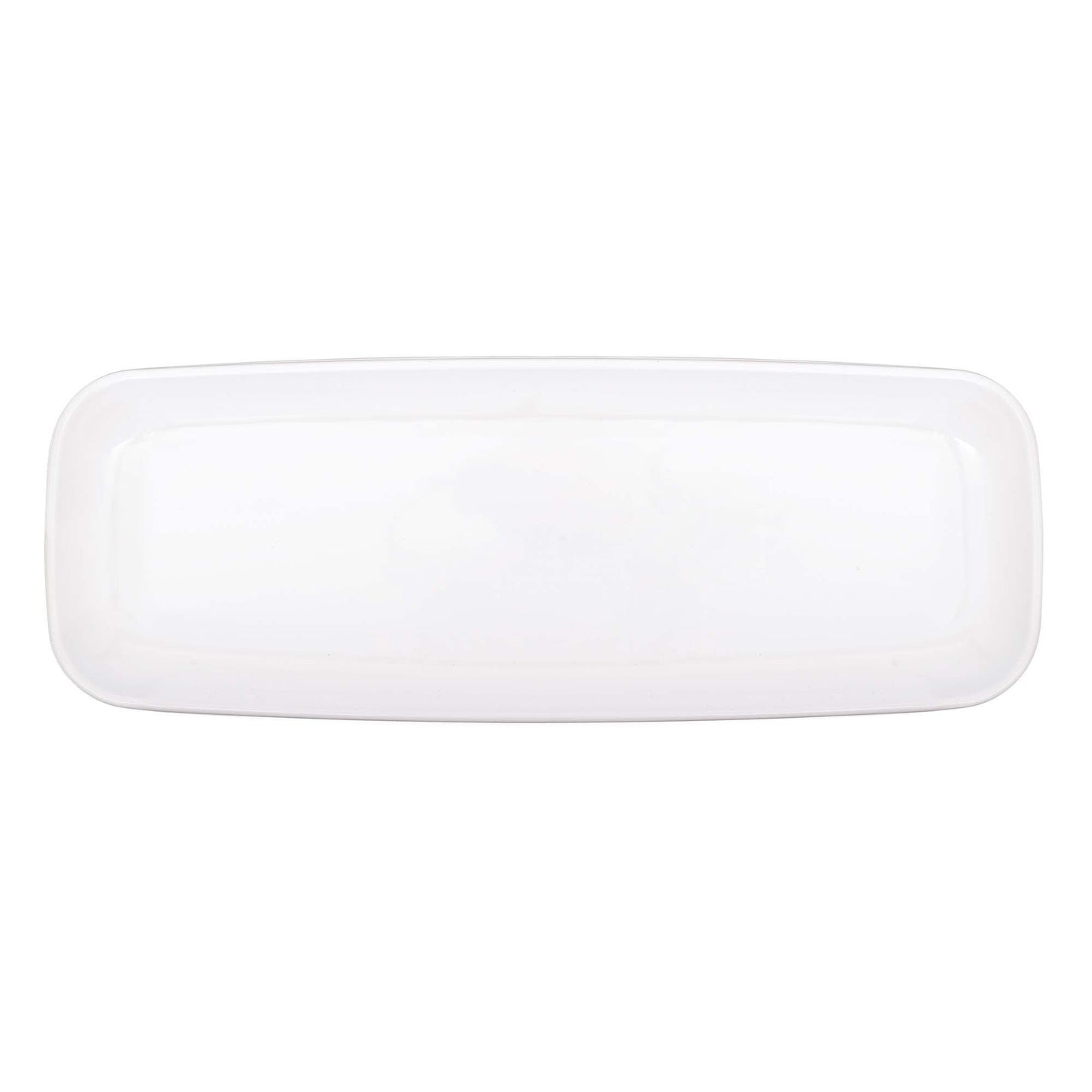 Long Platter 17.5In - White