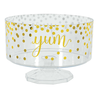 Yum Gold Dot Trifle Container
