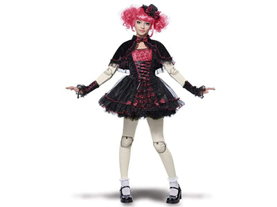 Victorian Doll Child Costume-M(8-10)