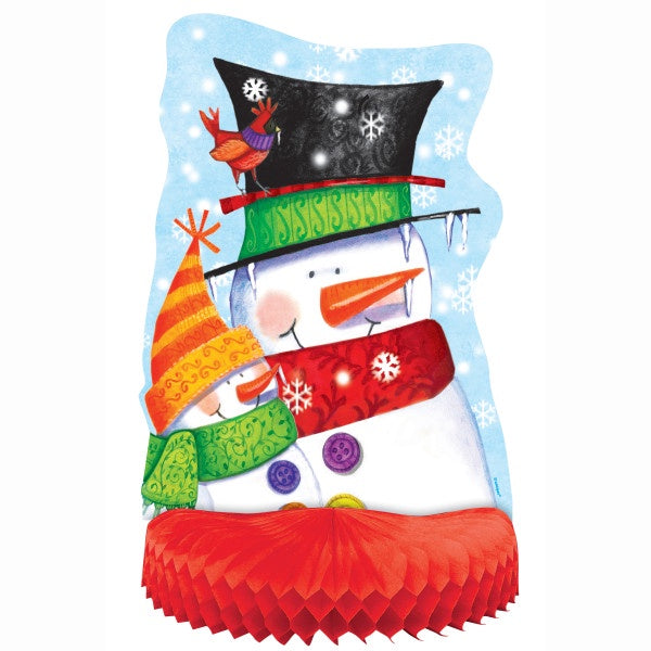 Snowman Buddies Honeycomb Centerpiece (14")
