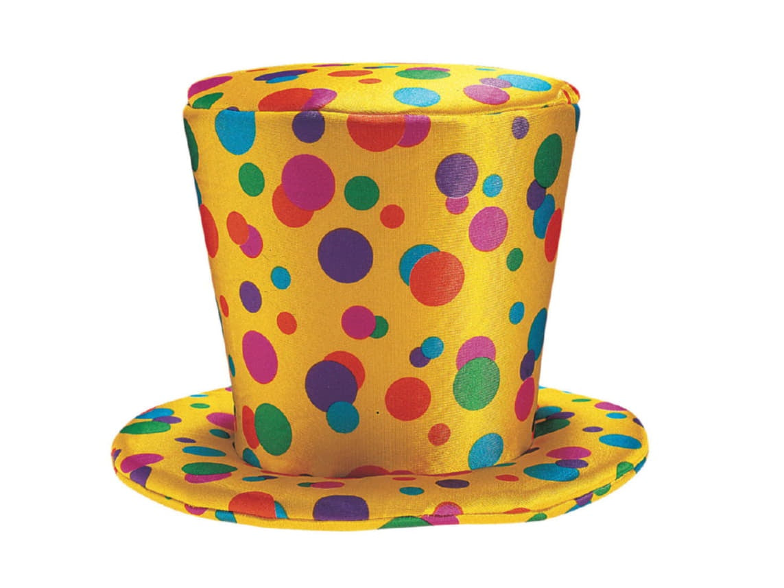 Foam Clown Top Hat